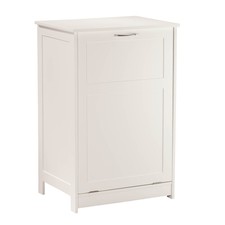 Bathroom Laundry Hamper Clothes Storage Cabinet In White For Sale Online Ebay