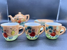 Vintage 12 pc. Children's tea set Wind Mills Lusterware - Made In Japan