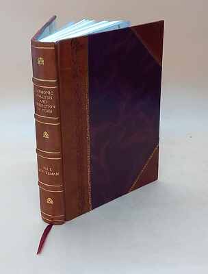 Manual of harmonic analysis and prediction of tides by Paul Schu [Leather Bound]