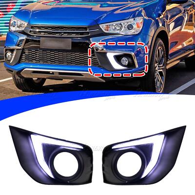 LED DRL Daytime Running Fog Light For 2016-2017 Mitsubishi Outlander Sport ASX