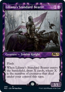 Liliana's Standard Bearer - Showcase x4 - Magic Core Set 2021 - NM-Mint, English