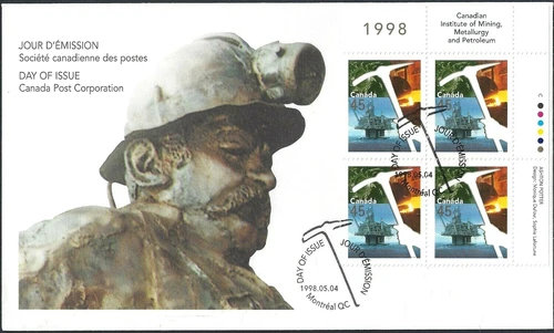 🍁Canada   #1721 URpb    "Oil Rig"     Brand New  1998 First Day Cover