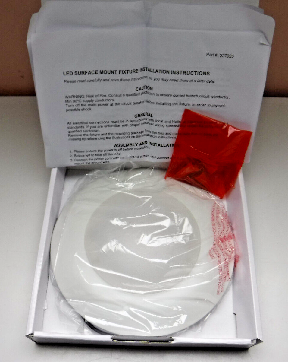 Intertek #227926 LED 15w Surface Mount Fixture 940 Lumens