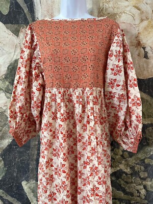 Free People Hazy Maisy Maxi Dress Earth Combo / S