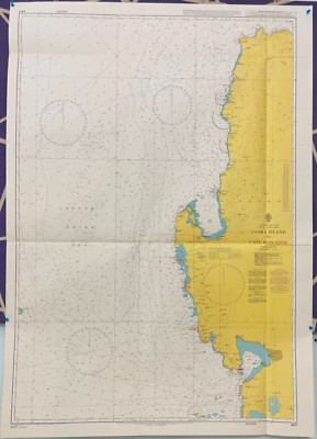 Admiralty 4411 Cabra Island To cape Bojeador Vintage Map Antique Ships Charts