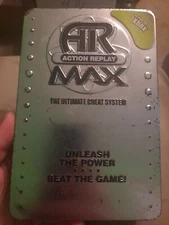  AR ACTION REPLAY MAX FOR XBOX case, Disc, & adapter missing Memory Card