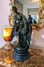 19th Century Bronze Hebe & Eagle Of Zeus After L.C.H Buhot Signed - Delivery 