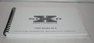1999 Excelsior Henderson HCX rider's handbook owner's manual  H1
