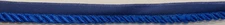 3/8" Royal Blue Cord Edge Lip Cord Fabric Trim 15 Yards Upholstery Trim