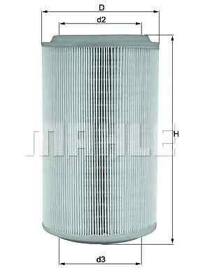 Filtro aria Cartuccia filtro LX 913 MAHLE per ALFA ROMEO LANCIA