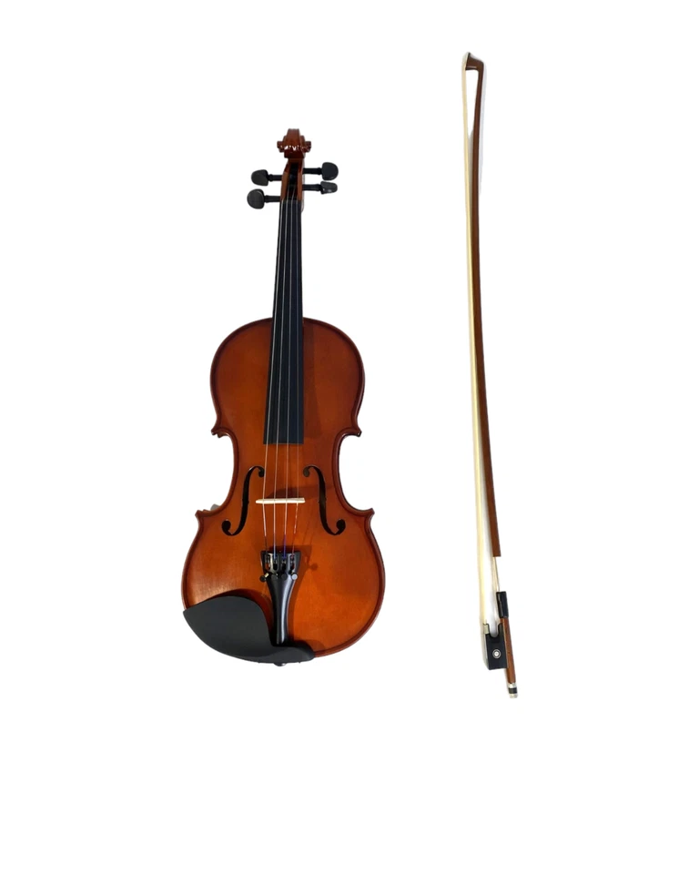 Caraya Wooden Violin Set-All Size w/Stand,Foam Case,Bow,String,Rosin,Collimators - Image 4 of 4