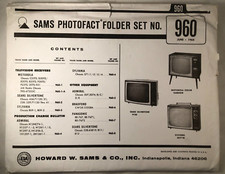 SAMS PHOTOFACT FOLDER SET NO. 960, 1968, SCHEMATICS  SERVICE MANUALS