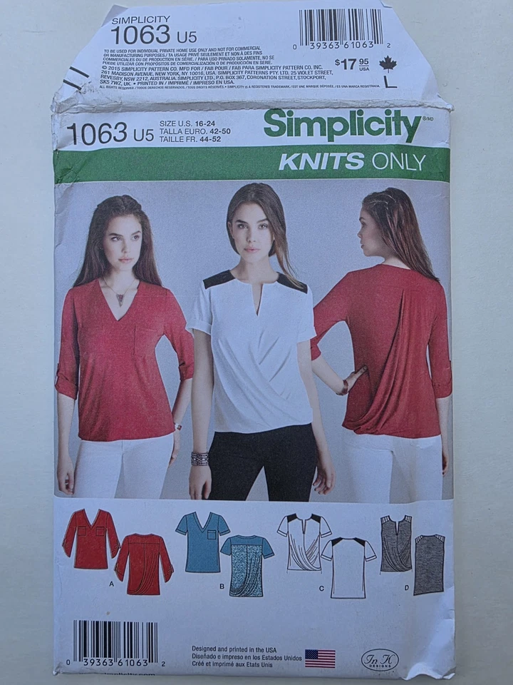 Sewing Patterns Lot-Women's Shirts-Simplicity Patterns-Butterick Sewing Patterns - Image 2 of 4