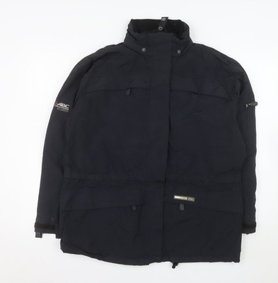 Schwarzer Parka Mantel Herren UK Größe 40 Chinook