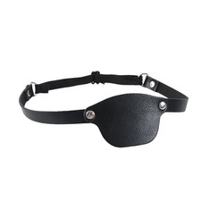 Pirate Eye Patches Adjustable Props Black Creative PU Single Left Eye for