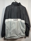 Vintage Y2k Mens Nike Black Color Block Windbreaker Jacket Large