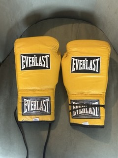 Vintage Everlast Boxing Gloves 14oz Yellow And Black Rare Find Minty Clean