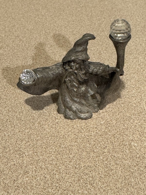 Small Spooniques pewter Wizard