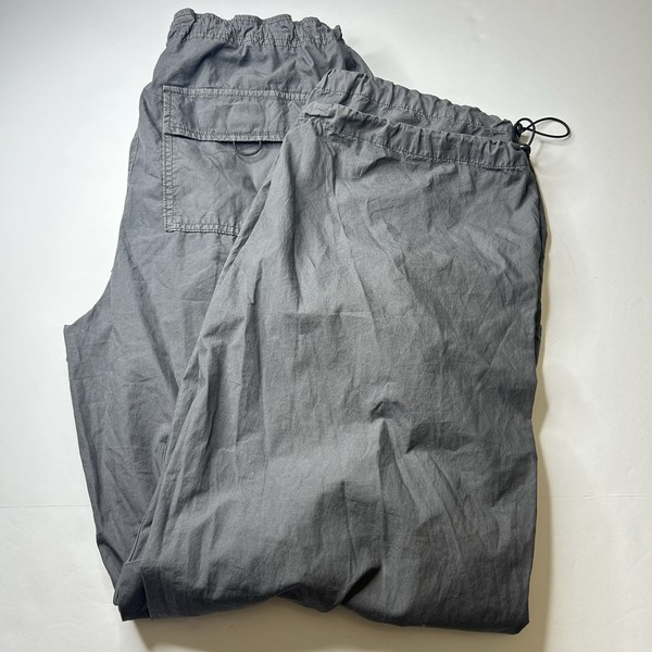 Garage Paxton Parachute Cargo Pants Gray Womens Size Large G/L Y2K Drawstring L