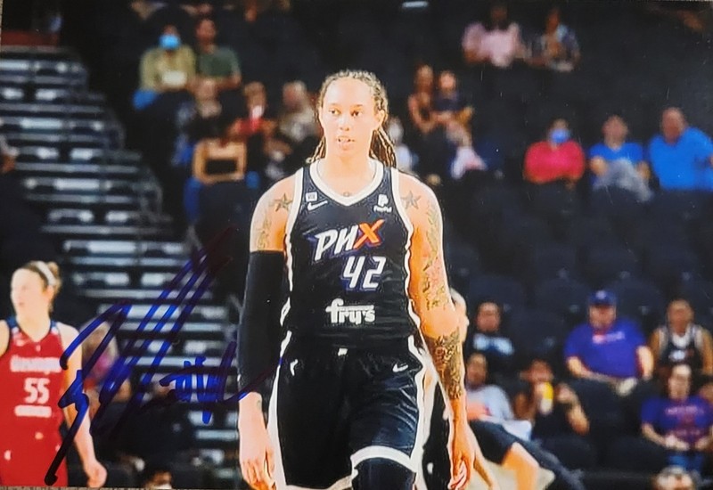 Brittney Griner Phoenix Mercury Signed 4x6 Photo 