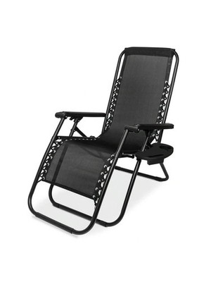 Adjustable Steel Mesh Zero Gravity Lounge Chair Recliners w/Pillows