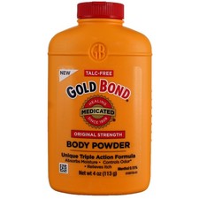 4 Pack Gold Bond Medicated Talc-Free Original Strength Body Powder, 4 oz