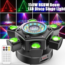 150W Moving Head 6 LED Rotating Beam DMX Stage Light RGBW DJ Disco Party Club