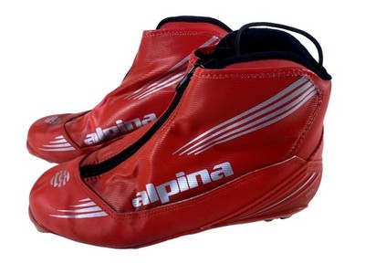 Alpina RCL Racing Nordic Cross Country Ski Boots Size EU44 US10.5 for NNN 347