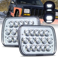 5x7 H6054 LED Headlights DOT Approved 7x6 Hi/Low Sealed Beam H5054 H6052 6053...