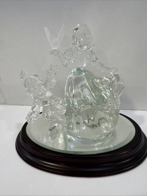 Disney Arribas Brothers Glass Snow White ''A Walk in the Park'' Dopey Wood Base