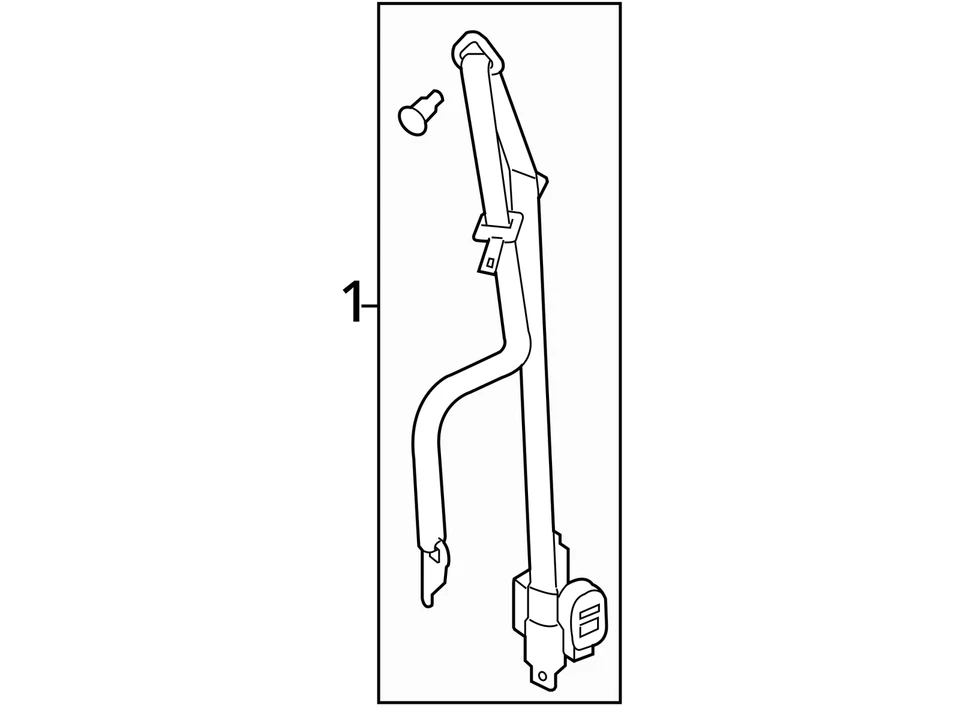 Used Front Right Seat Belt Front fits: 2014 Buick Enclave bucket passenger retra Foto 4 de 4