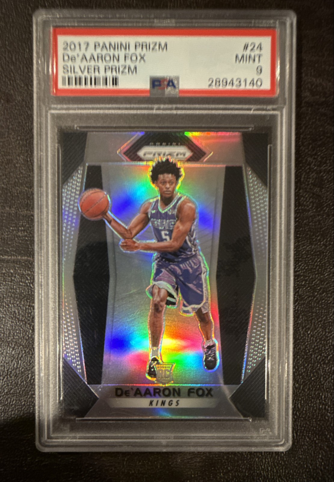 2017-18 Panini Prizm - De'Aaron Fox #24 Silver Prizm (RC)