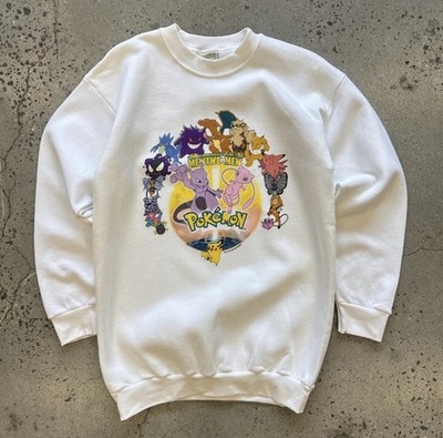 Vintage 90s Pokemon Mewtwo vs Mew Nintendo Crewneck