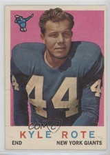 1959 Topps Kyle Rote #7 0u2j