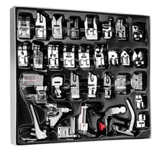 32 Pcs Sewing Machine Presser Foot Set, Snap on Sewing Feet Fit for Singer,2480