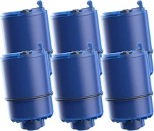 AQUA CREST 6 Pack Faucet Filter Replacement for All PUR®Plus, NSF 42 Certified