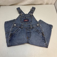 VTG Old Navy Toddler Baby Overalls 12-18 Months Carpenter Blue Denim Bib Y2k