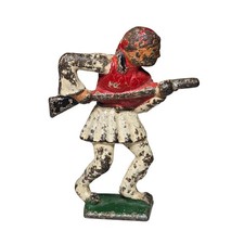 Grey Iron Toy Soldier G102 Greek Evzone Vintage Antique Dimestore