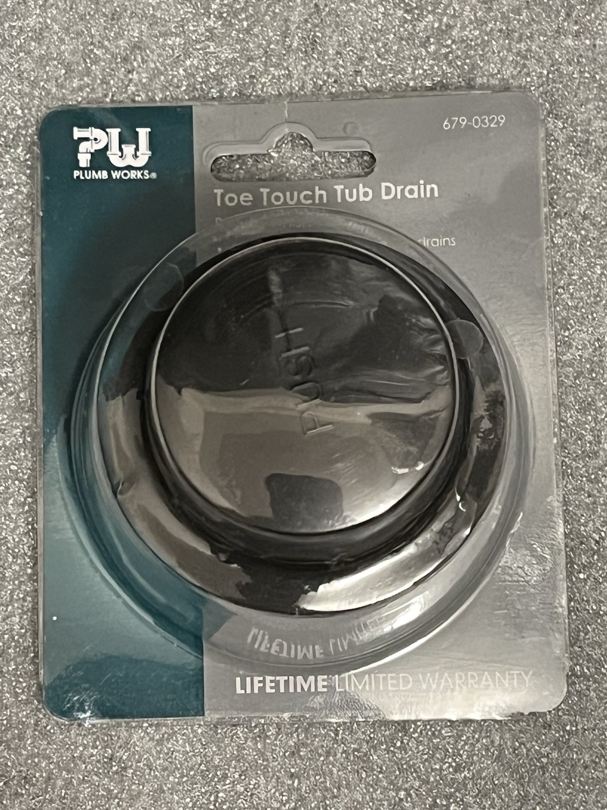 Plumb Works Tub Drain Toe Touch 679-5220 Fits 1.5" Coarse Thread Drains Bronze