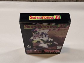 Supercross 3D Atari Jaguar Cart w/manual, Complete In Box CIB **Tested**