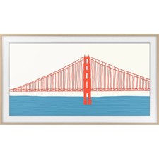 Samsung 50" The Frame Customizable Bezel - Modern Teak VG-SCFA50TKBZA - Open Box