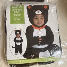 Cuddly Black Cat Infant Halloween Costume #08...