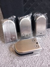 4 x Stainless Steel Glass Clamps Stair Handrail Balustrade Brackets NEW 