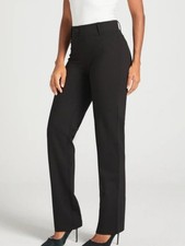New Betabrand Black Straight Leg Classic Dress Pant Yoga Pants Large