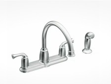 NEW MOEN Banbury CA87553 Kitchen Faucet Polished Chrome W/SideSprayer B113
