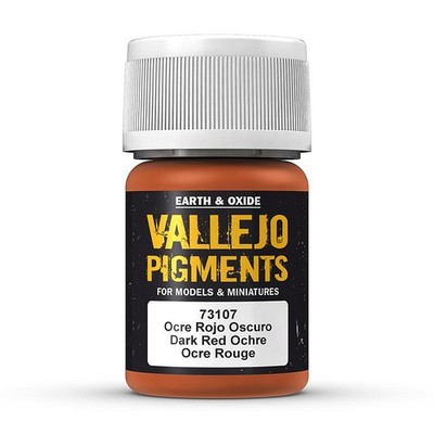 Vallejo Pigments 73.107 - Dunkel-Rot Ocker, 30 ml