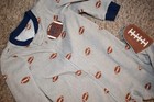 K9 CARTER'S 18M 12-18M Football Fleece Footed Blanket Sleeper Pajamas — photo 3