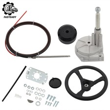 FOR 14 FEET BOAT ROTARY STEERING SYSTEM OUTBOARD KIT SS13714  WITH 12.4IN WHEEL