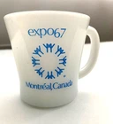 Milk Glass Mug EXPO 67 Montreal Coffee Tea Canada Vintage 1967 World's Fair