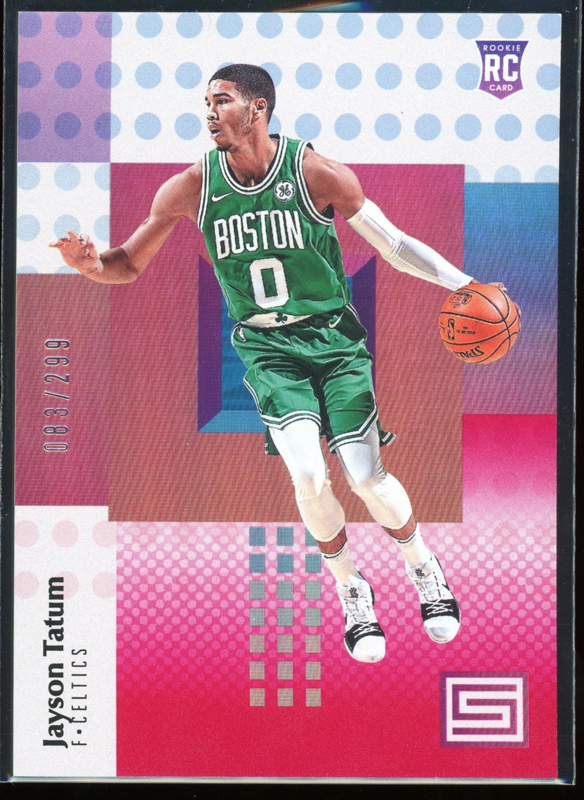 2017-18 Panini Status Jayson Tatum Red /299 #128 RC Boston Celtics Foil Rookie